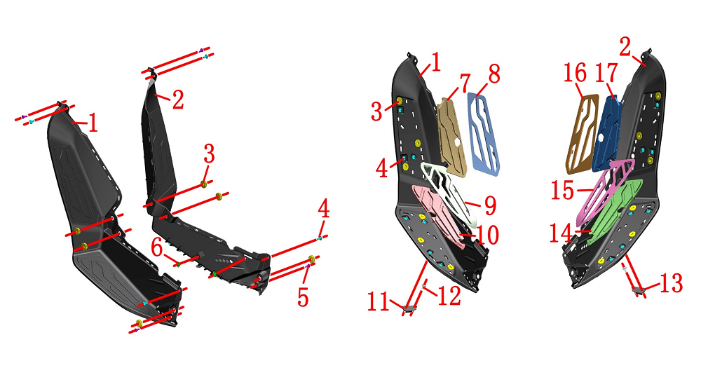 Передняя правая панель в сборе