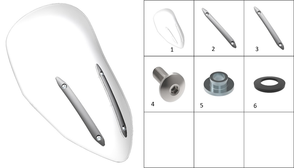 Ветровое стекло в сборе