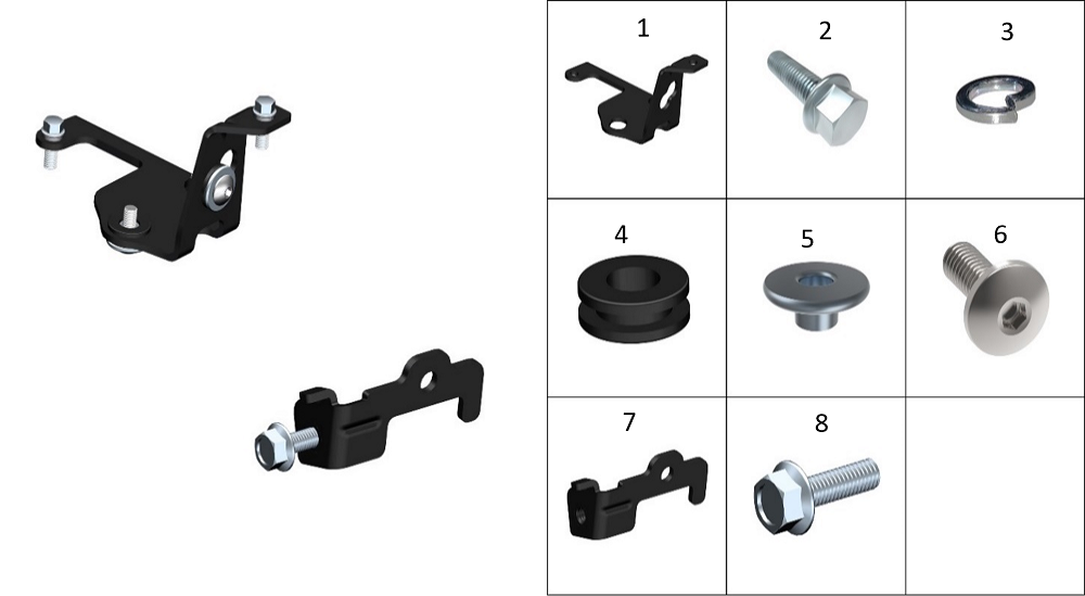 Кронштейн блока АБС