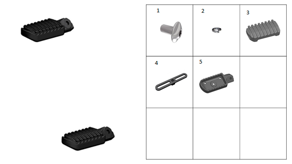 Правая подножка