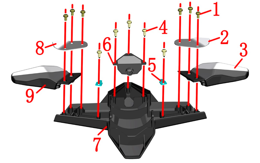 Фонарь и поворотники задние