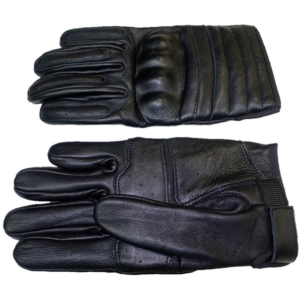 Перчатки кожаные черные (S)